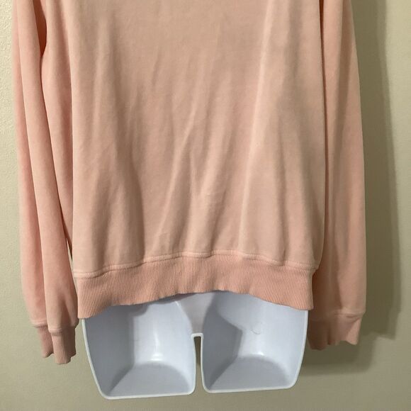 Vintage Y2K Pastel Pink Velour Coquette McBling Beaded Heart Zip Up Jacket XL - Picture 9 of 9